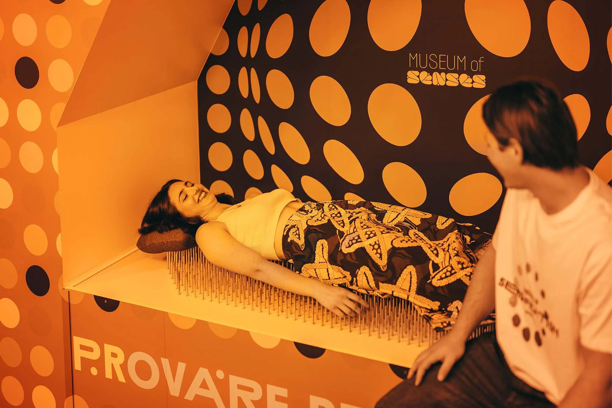 Interactive hearing experience at Museum of Senses